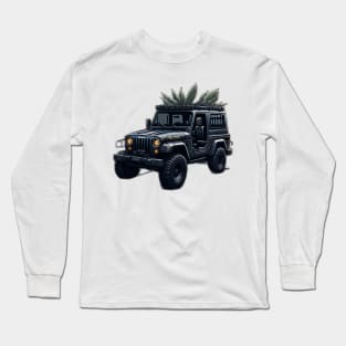 jeep design, 3d jeep art Long Sleeve T-Shirt